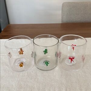 Christmas Icon Glass Cups